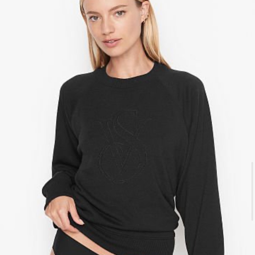 Victoria's Secret Stretch Fleece Crewneck Sweatshirt, Size XXL